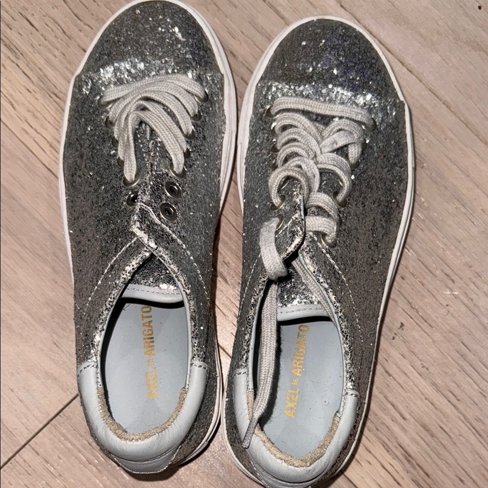 Axel Arigato Sparkling Silver Sneakers